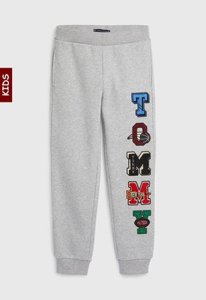 Joggers Con Aplicación Del Logo Niño Gris Tommy Hilfiger