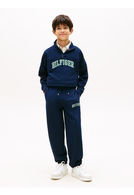 Joggers De Para Niño Felpa Con Logo Bordado Tommy Hilfiger