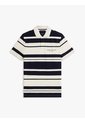 Polo Blanco De Corte Regular Con Diseño De Rayas Tommy Hilfiger de Tommy Hilfiger