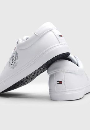 Tenis Lifestyle Blanco-Azul Navy-Rojo Tommy Hilfiger Crest