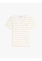 Camiseta Beige Slim Con Cuello En V Tommy Hilfiger de Tommy Hilfiger