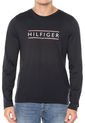 Camiseta Manga Larga Azul Navy Tommy Hilfiger de Tommy Hilfiger
