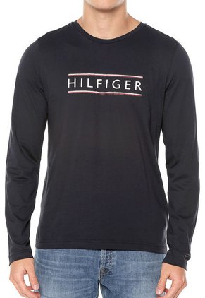 Camiseta Manga Larga Azul Navy Tommy Hilfiger