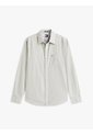 Camisa Gris De Popelín Con Diseño De Cuadros Tommy Jeans de Tommy Hilfiger