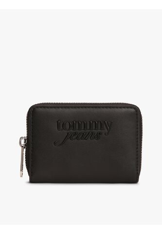Billetera Negra Essential Con Cremallera Y Logo Tommy Hilfiger Tommy Hilfiger