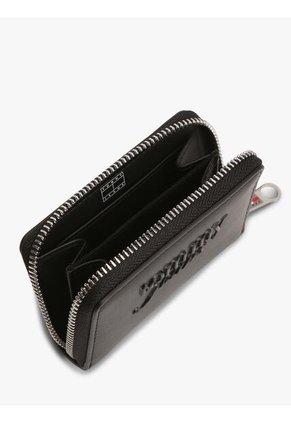 Billetera Negra Essential Con Cremallera Y Logo Tommy Hilfiger
