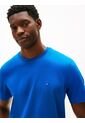 Camiseta Celeste De Cuello Redondo Con Logo Bordado Tommy Hilfiger de Tommy Hilfiger