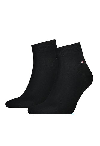 Pack Negro De Dos Pares De Medias Tobilleras Tommy Hilfiger Tommy Hilfiger