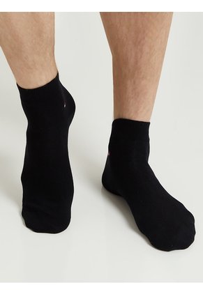 Pack Negro De Dos Pares De Medias Tobilleras Tommy Hilfiger