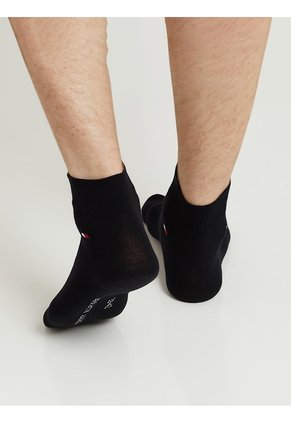 Pack Negro De Dos Pares De Medias Tobilleras Tommy Hilfiger
