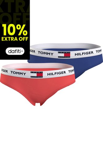 Pack De 2 Panties Tommy 85 Con Inscripción Niña Azul Hilfiger Tommy Hilfiger Tommy Hilfiger
