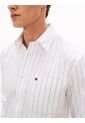 Camisa Blanca De Corte Clásico Con Diseño De Rayas Tommy Hilfiger de Tommy Hilfiger