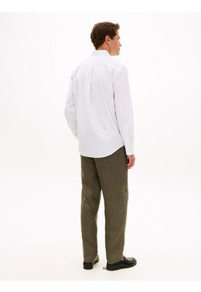 Camisa Blanca De Corte Clásico Con Diseño De Rayas Tommy Hilfiger