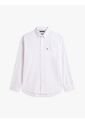 Camisa Blanca De Corte Clásico Con Diseño De Rayas Tommy Hilfiger de Tommy Hilfiger