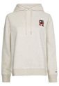 Saco Con Hoodie Y Monograma Th Mujer Gris Tommy Hilfiger de Tommy Hilfiger