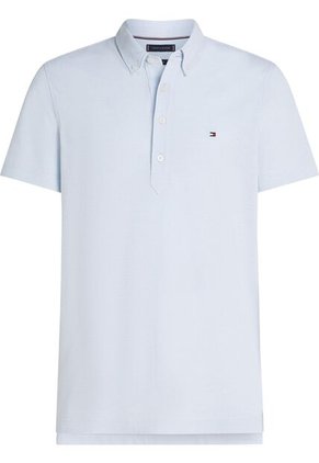 Polo Azul Popover De Corte Regular Tommy Hilfiger