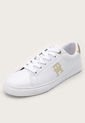 Tenis Lifestyle Blanco-Dorado Tommy Hilfiger Gold Crest de Tommy Hilfiger
