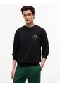 Saco Negro De Cuello Redondo Con Logo Script Tommy Hilfiger de Tommy Hilfiger