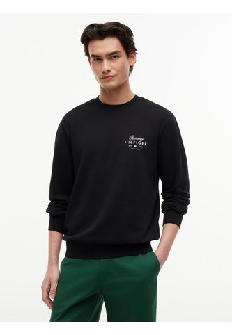Saco Negro De Cuello Redondo Con Logo Script Tommy Hilfiger Tommy Hilfiger