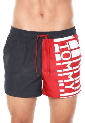 Traje De Baño Azul-Rojo-Blanco Tommy Hilfiger