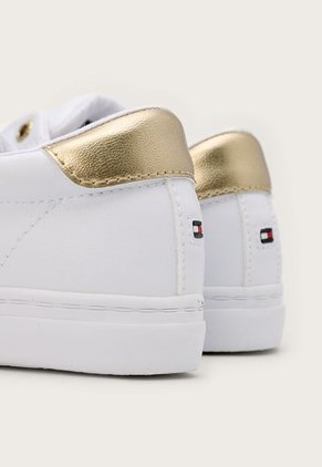 Tenis Lifestyle Blanco-Dorado Tommy Hilfiger Gold Crest