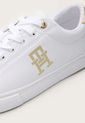 Tenis Lifestyle Blanco-Dorado Tommy Hilfiger Gold Crest de Tommy Hilfiger