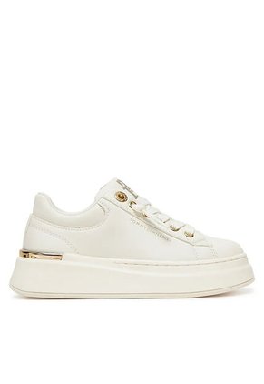 Tenis Blanco Bajas Casuales Con Cordones Tommy Hilfiger