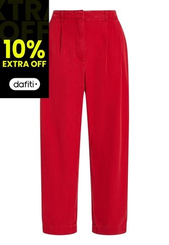 Pantalones Rojo Cortos Plisados Tommy Hilfiger Tommy Hilfiger