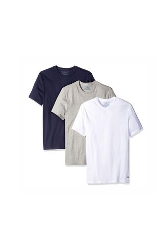 Pack Azul Oscuro De 3 Camisetas De Cuello Redondo Con Logo  Tommy Hilfiger Tommy Hilfiger