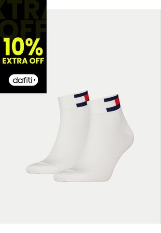 Pack Blanco De 2 Tobilleras Con Logo Tommy Hilfiger Tommy Hilfiger