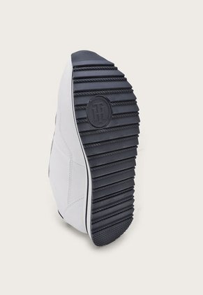 Tenis Lifestyle Blanco-Azul Navy-Dorado Tommy Hilfiger Essential Webbing Runner