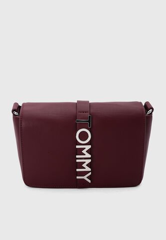 Bolso Manos Libres TOMMY HILFIGER City Bold Vinotinto Tommy Hilfiger