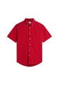 Camisa Roja Flex Poplin Solid De Manga Corta Tommy Hilfiger de Tommy Hilfiger