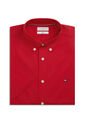 Camisa Roja Flex Poplin Solid De Manga Corta Tommy Hilfiger de Tommy Hilfiger
