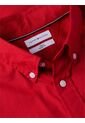 Camisa Roja Flex Poplin Solid De Manga Corta Tommy Hilfiger de Tommy Hilfiger