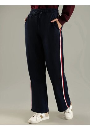 Saco Azul Oscuro Con Diseño Global StripeTommy Hilfiger