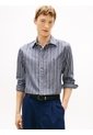 Camisa Azul Regular Con Rayas Texturizadas Tommy Hilfiger de Tommy Hilfiger