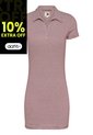 Vestido Vino Tipo Polo De Rayas Tommy Jeans de Tommy Hilfiger