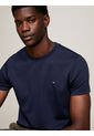Camiseta Azul De Tejido Interlock Con Corte Slim Tommy Hilfiger de Tommy Hilfiger