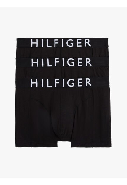 Pack Negro De 3 Calzoncillos Trunk Con Inscripción Tommy Hilfiger