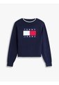 Saco Multicolor Amplio Ribeteado Con Logo En Intarsia Tommy Jeans de Tommy Hilfiger