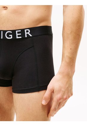 Pack Negro De 3 Calzoncillos Trunk Con Inscripción Tommy Hilfiger