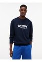 Saco Multicolor De Cuello Redondo Con Logo Estampado En El Pecho Tommy Jeans de Tommy Hilfiger