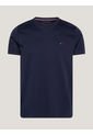 Camiseta Azul De Tejido Interlock Con Corte Slim Tommy Hilfiger de Tommy Hilfiger