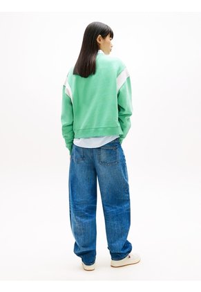Saco Verde Holgado Con Logo Bordado A Contraste Tommy Jeans