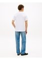 Camiseta Blanca De Cuello Redondo Con Logo Tommy Hilfiger de Tommy Hilfiger