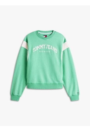Saco Verde Holgado Con Logo Bordado A Contraste Tommy Jeans