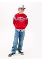Saco Rojo Para Niño De Felpa Con Logo Ondulante Tommy Hilfiger de Tommy Hilfiger