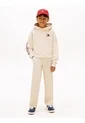Buzo Beige Para Niño De Felpa Con Capota Y Logo Tommy Hilfiger de Tommy Hilfiger