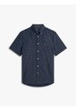 Camisa Azul Flex Poplin De Corte Regular Con Estampado De Puntos Tommy Hilfiger de Tommy Hilfiger